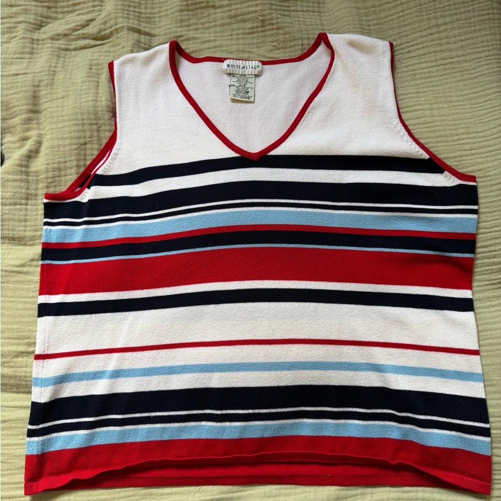 White Stag sweater vest / knitted tank